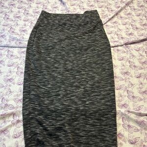 🍄Full Tilt Black Marled Pencil Skirt